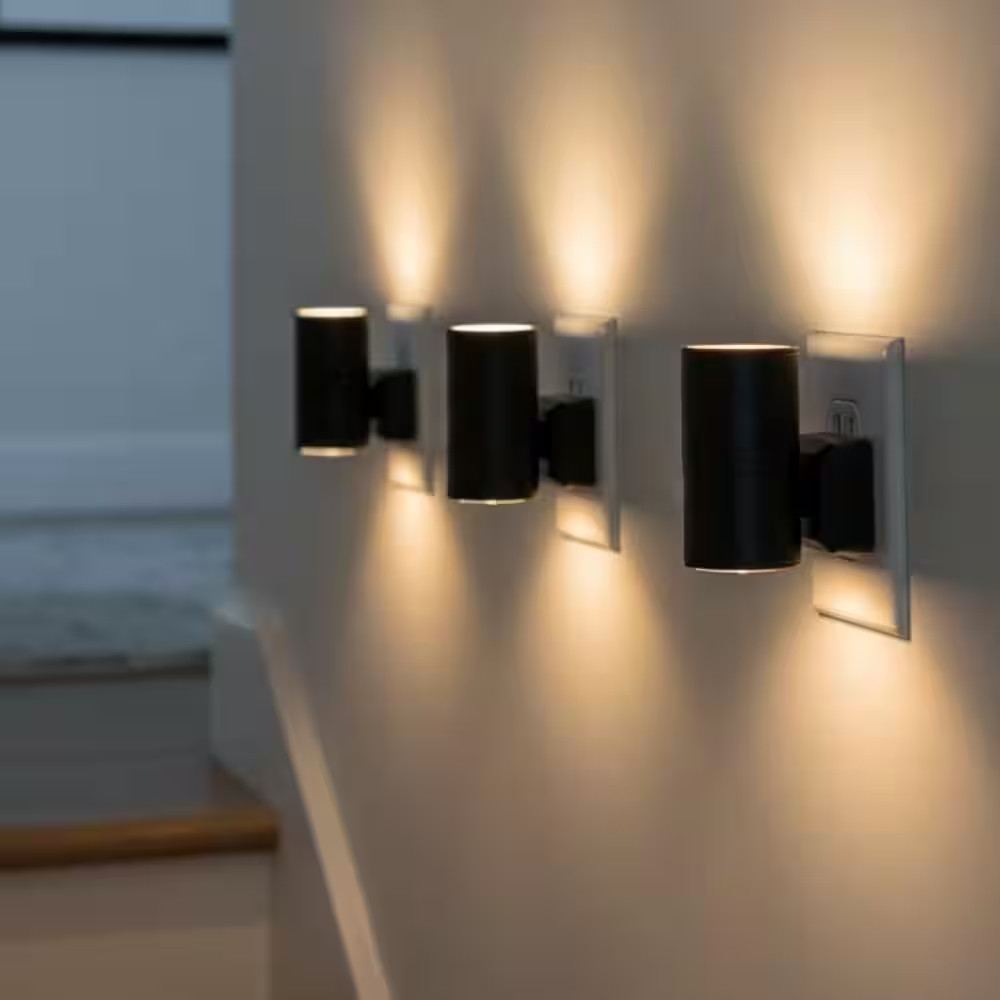 Dimmable Night Lights Plug into Wall, 3000K Soft White, Adjustable Brightness, A