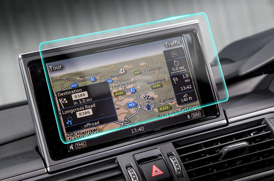 Crystal Clear Screen Protector for 2014 Audi A7 Vehicle Navigation