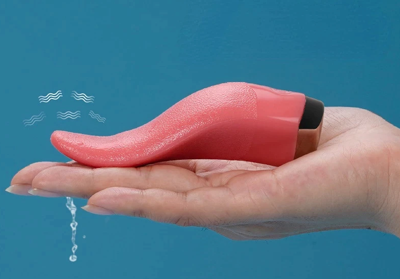 Clit Licking Tongue Vibrator G-Spot Dildo Stimulator Oral Sex Toys for Women