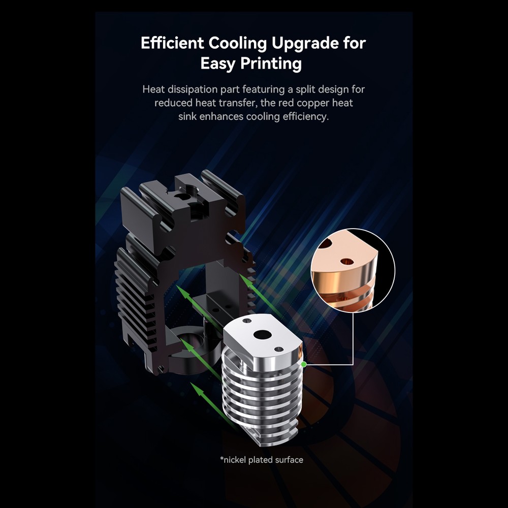 Creality Ender-3 V3 SE/KE Ceramic Heating Block Kit-Quick-swap Nozzle Kit