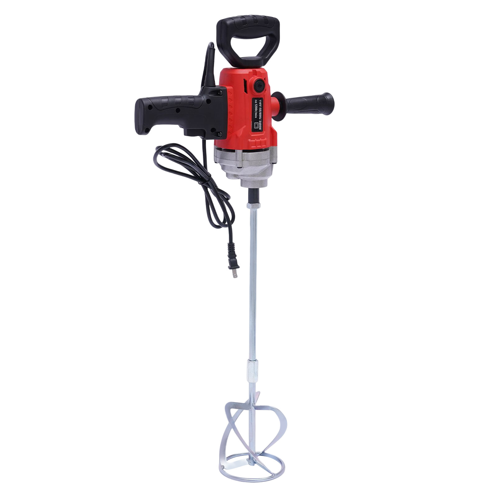 Electric Mortar Plaster Paint Mixer Cement Grout Concrete Stirrer 1200rpm