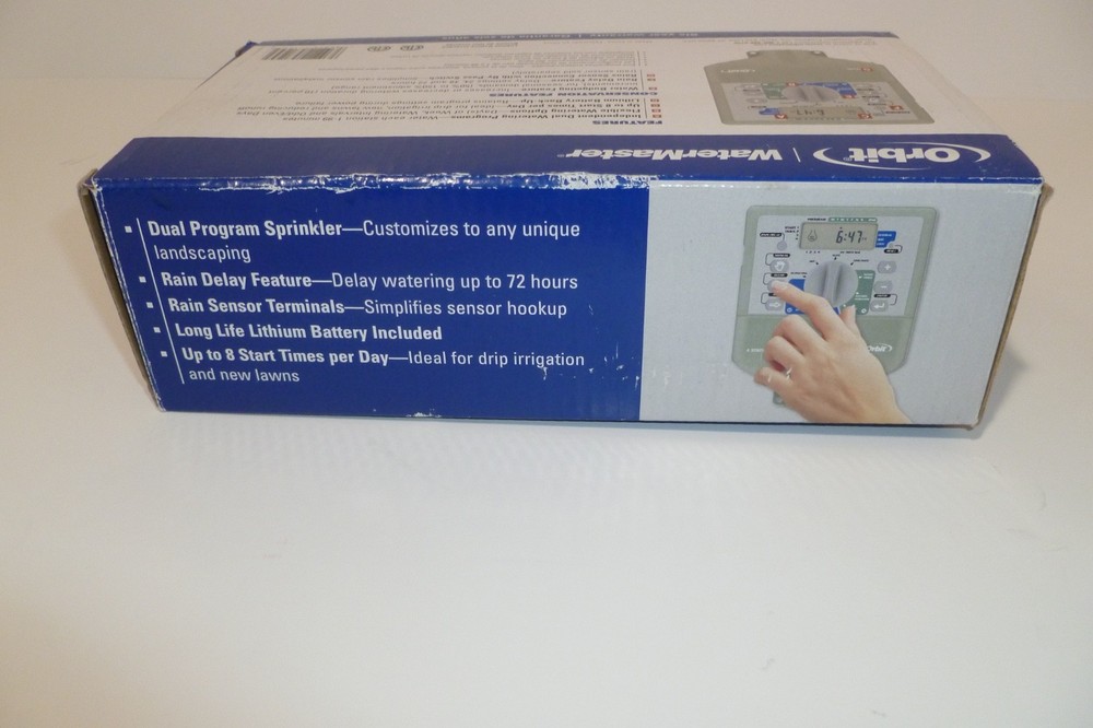 NEW Orbit WaterMaster 4 Station Dual Program Sprinkler Timer Model 57194