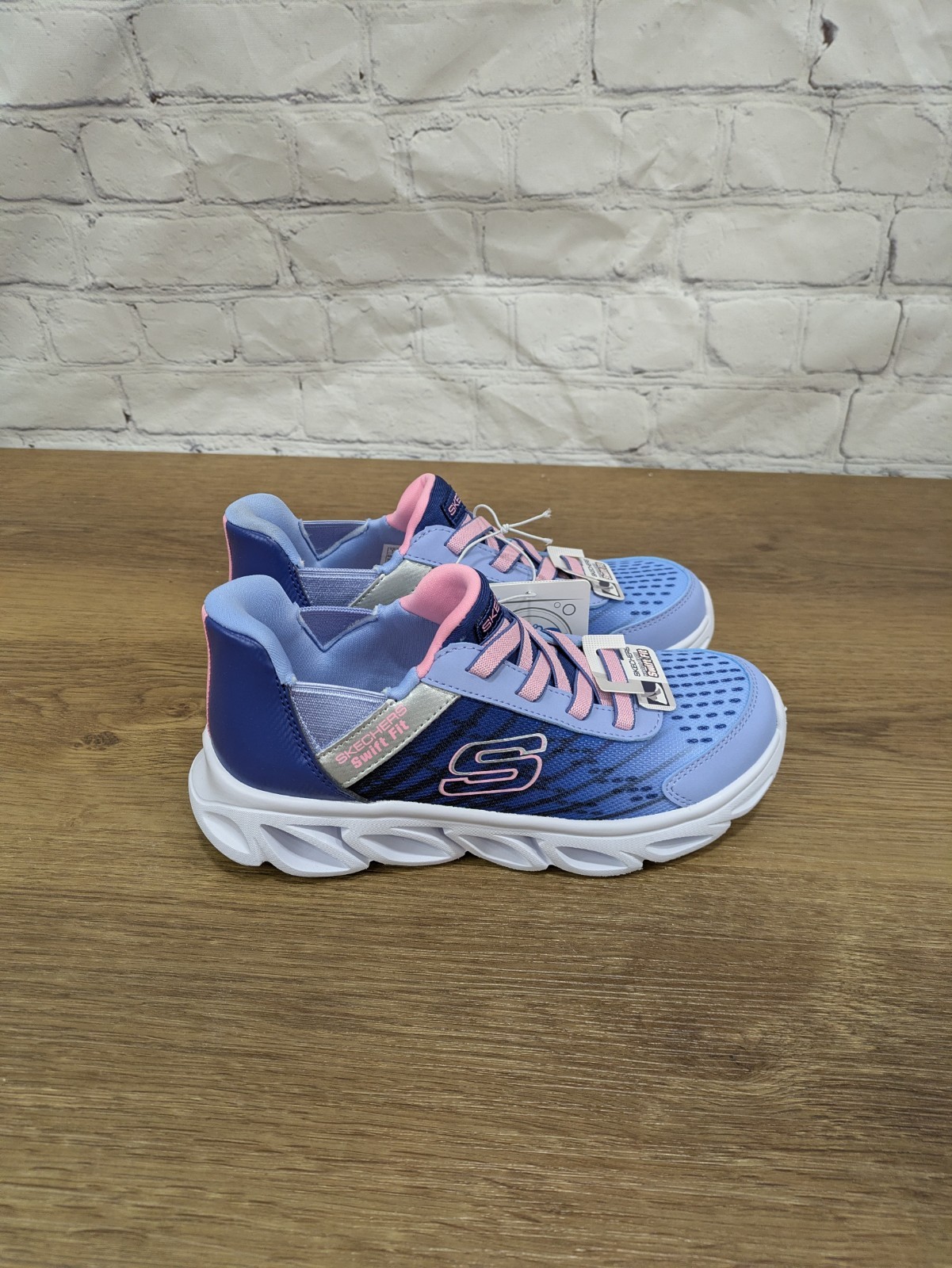 Skechers Kids Lightweight Hands Free Swift Fit Sneaker Navy/Multi Size 1