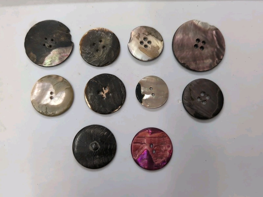 (10) Ablone Shell Buttons