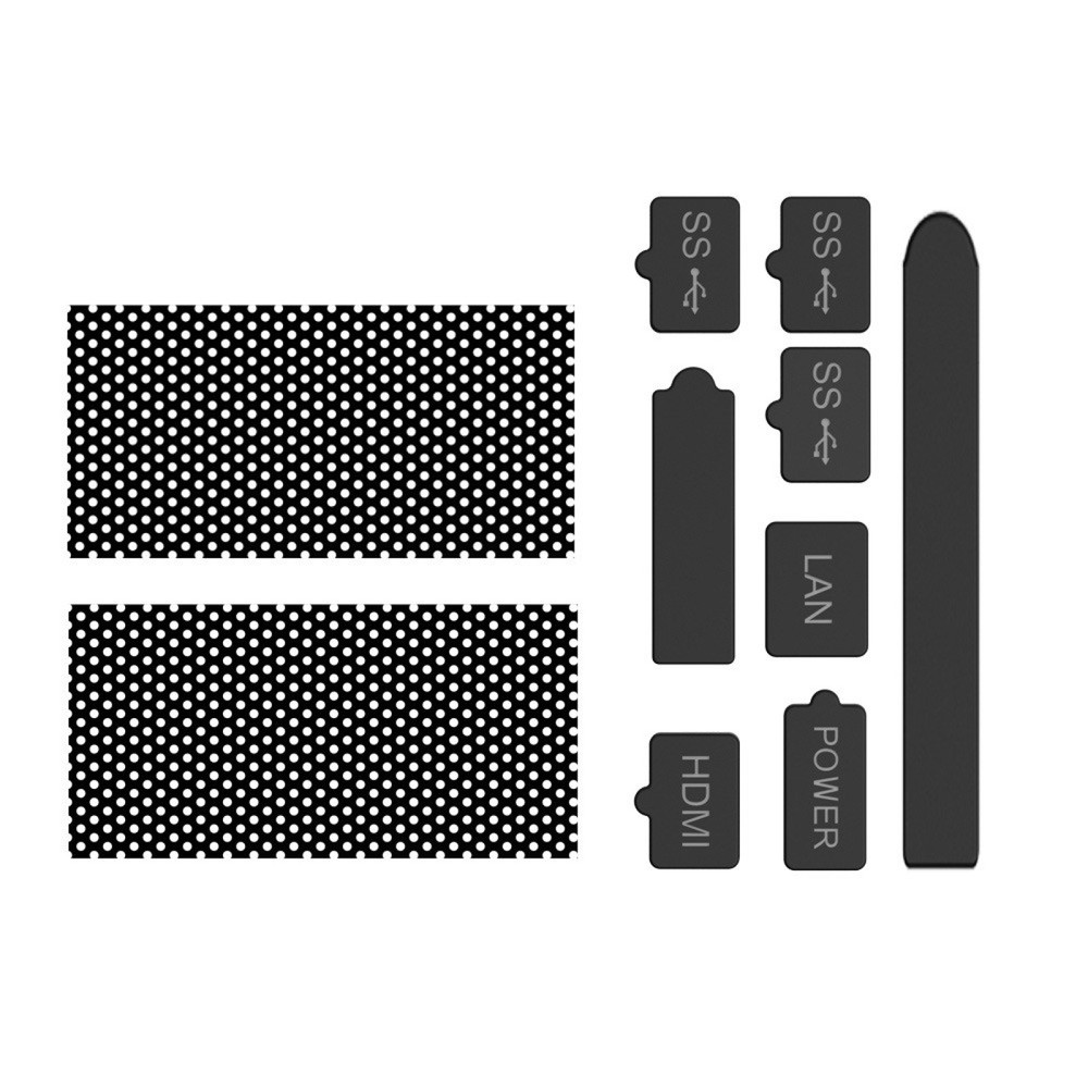1Set Net+Silicone Plug Kit Dustproof Suit Mesh Filter For Xbox Series X Console