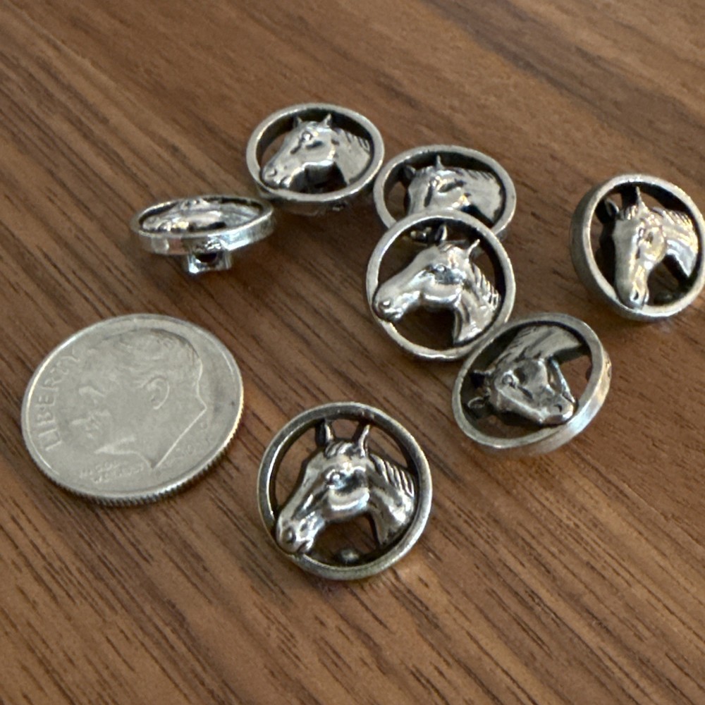 Vintage Horse Sewing Buttons