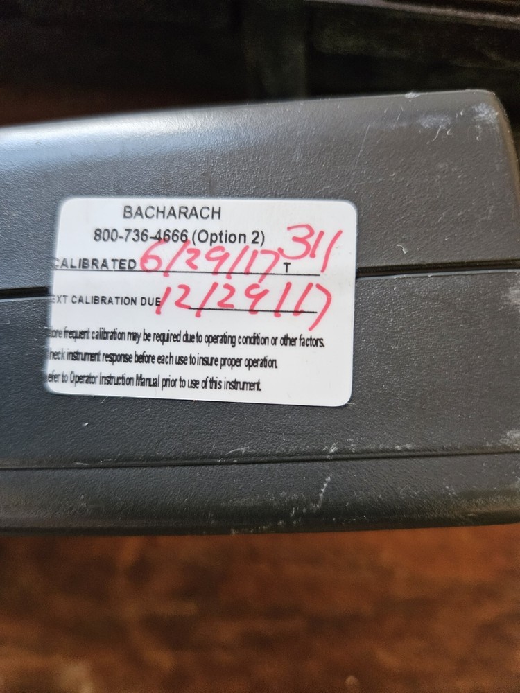 bacharach combustion analyzer