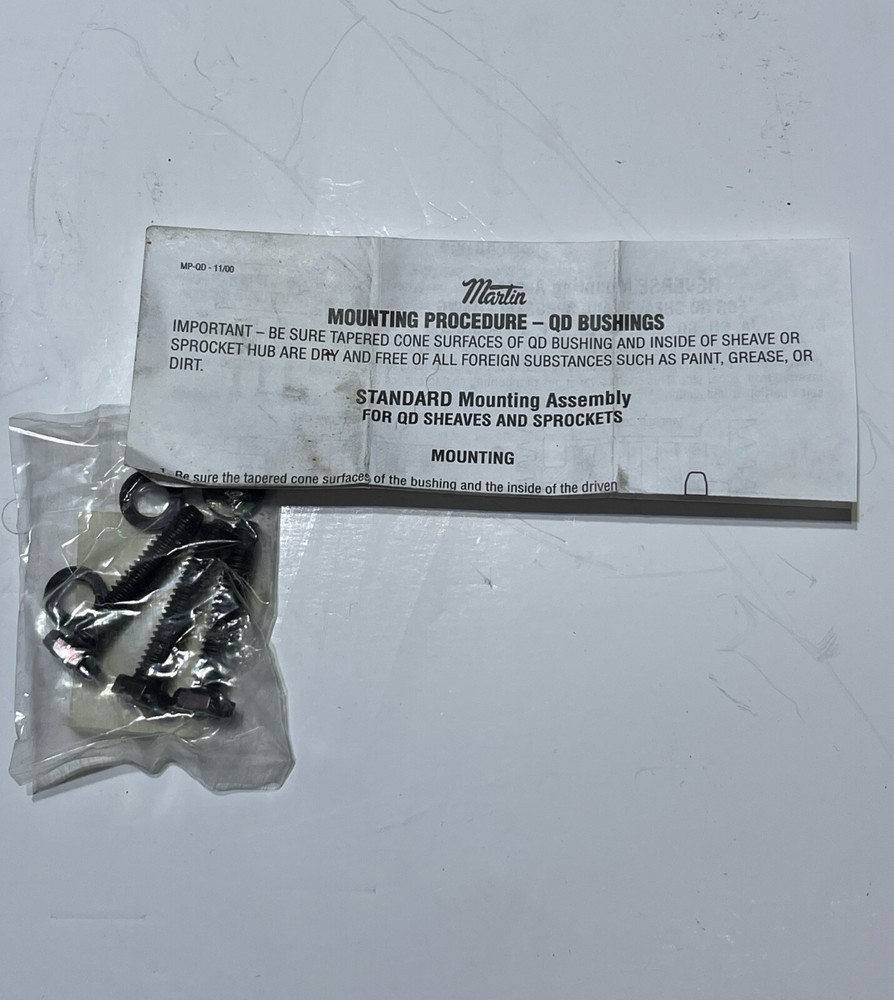 Martin SDS 1-3/8” QD Bushing w/ Hardware