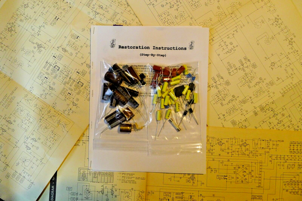 Heathkit DX-40 capacitor restoration kit service recap repair rebuild set