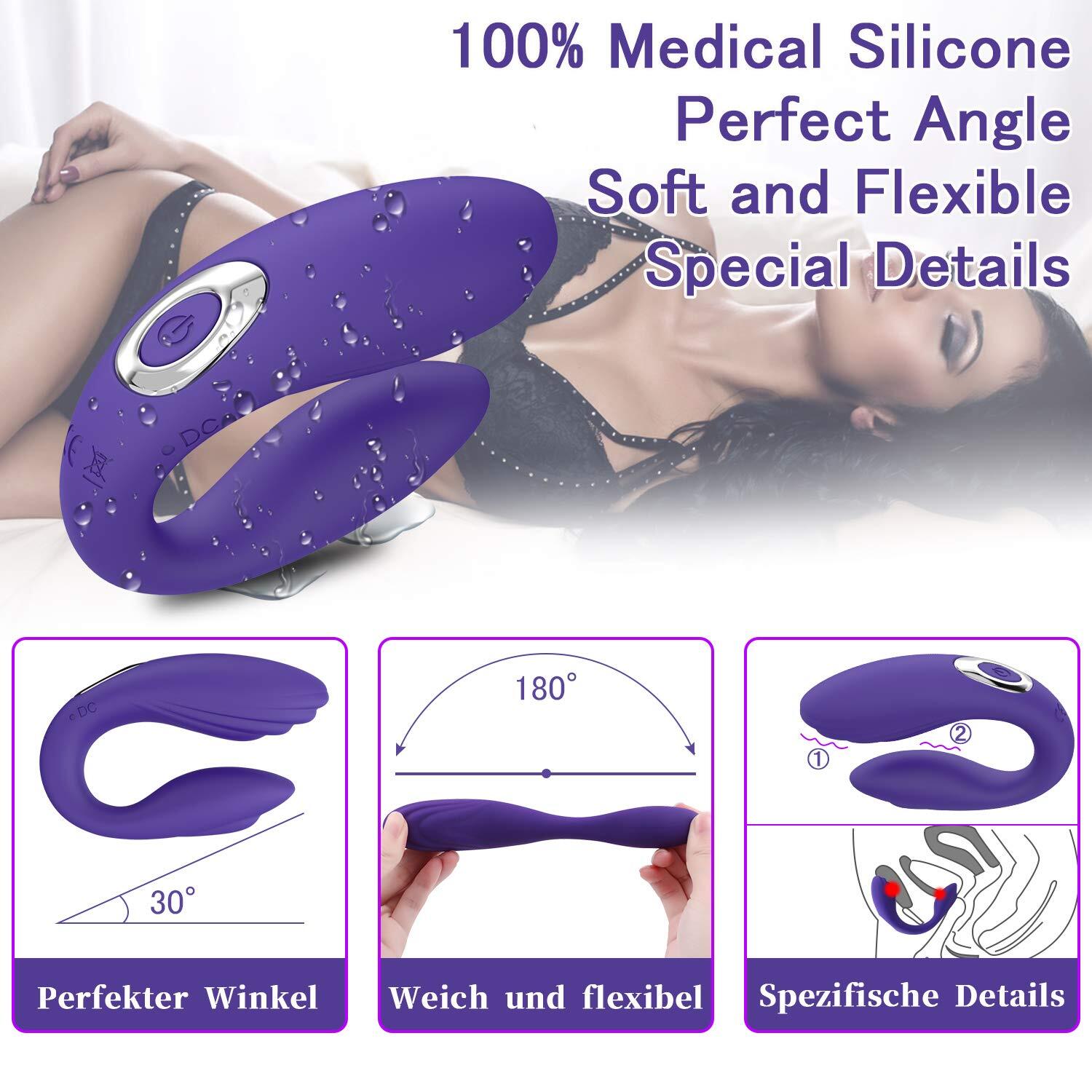 Sex Toys for Women Orgasm Vibrator-Clit G-Spot Dildo Massager Rechargeable-Anal