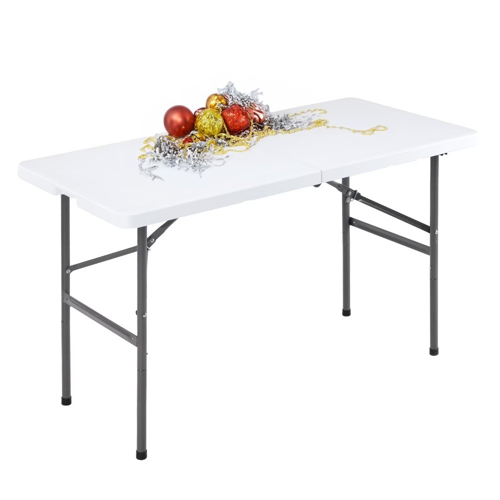 4FT Folding Picnic Table for Outdoor, Portable Fold