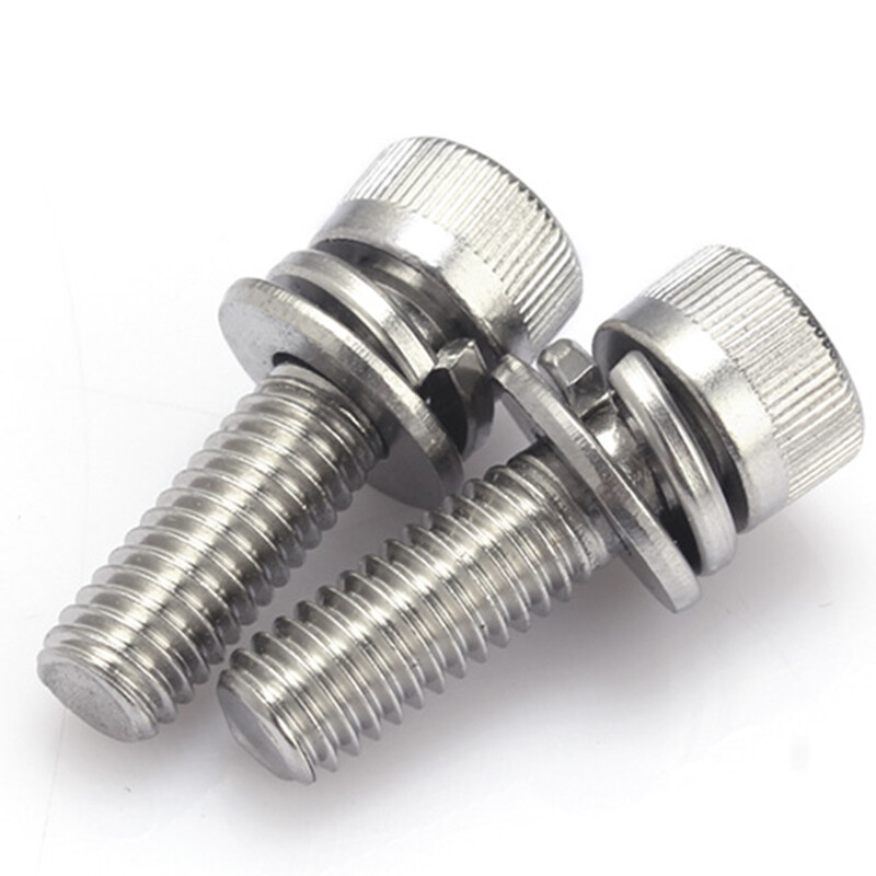 M5/M6 Stainless Steel STAINLESS SEM SOCKET HEAD CAP SCREW + FLAT/SPRING WASHER
