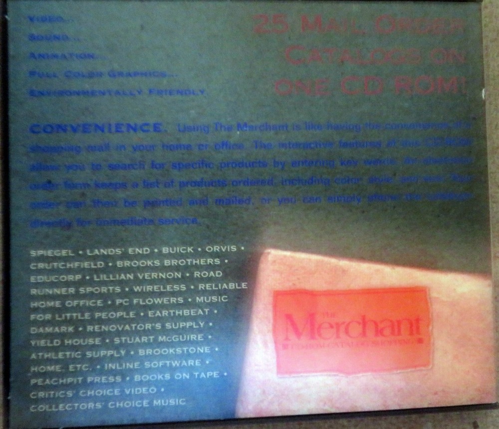 THE MERCHANT 1994 Mail Order Cataloges CD-ROM Interactive - Mac II