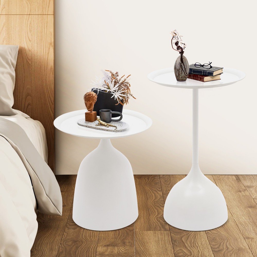 Round Side Table End Table Set Sofa & Console Table Pedestal Bar Coffee Tables