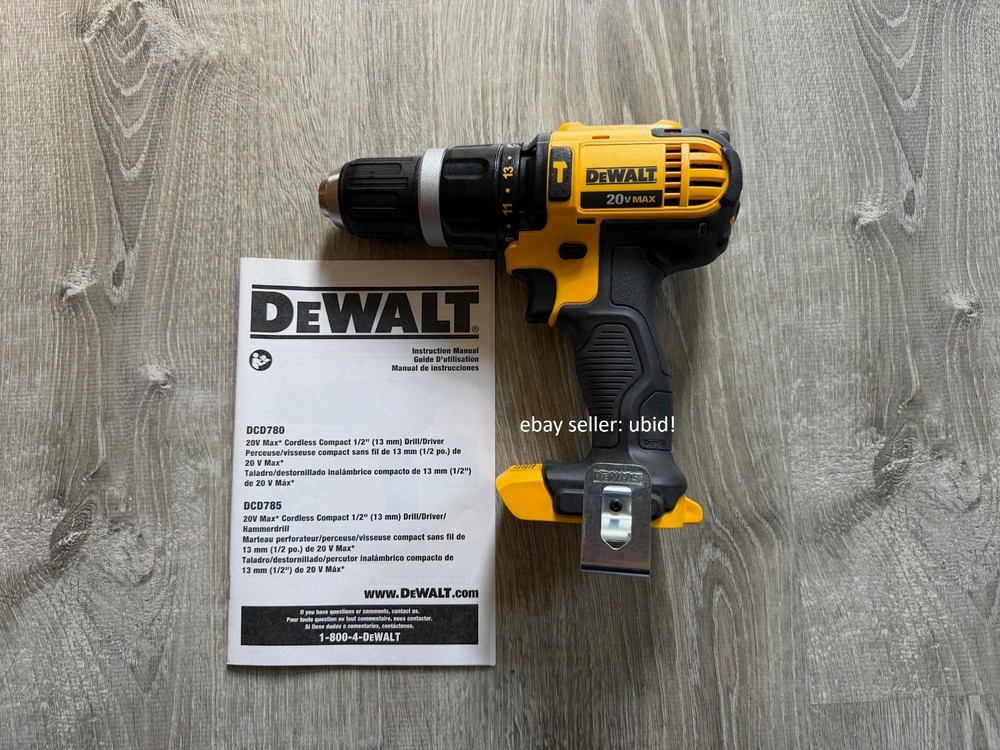 DeWalt DCD785 20V MAX 1/2″ Drill/Driver – Tool Only – Brand New