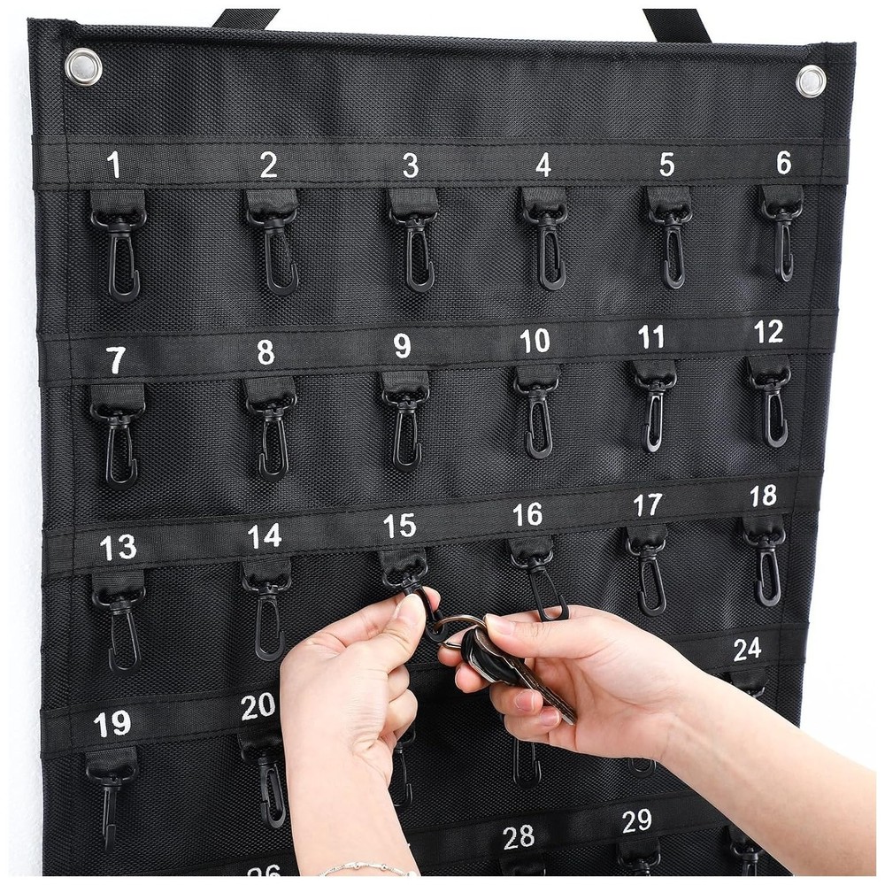 Oudain Rollable Key Case 30 Keys Roll up Key Case Organizer for Professionals Fl