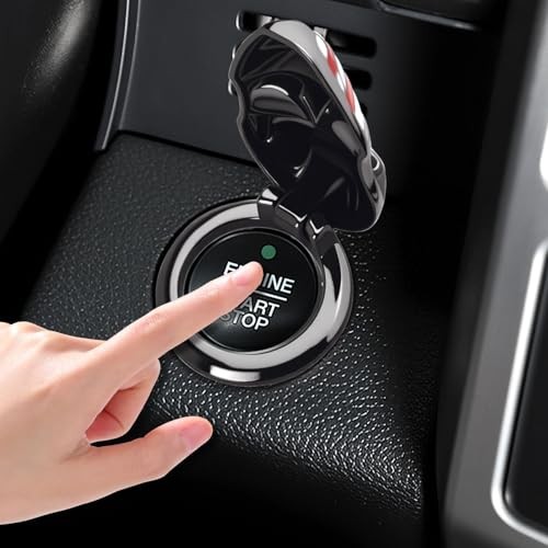 3D Skull Car Push Start Button Cover,Stylish Engine Start Button Cover with US