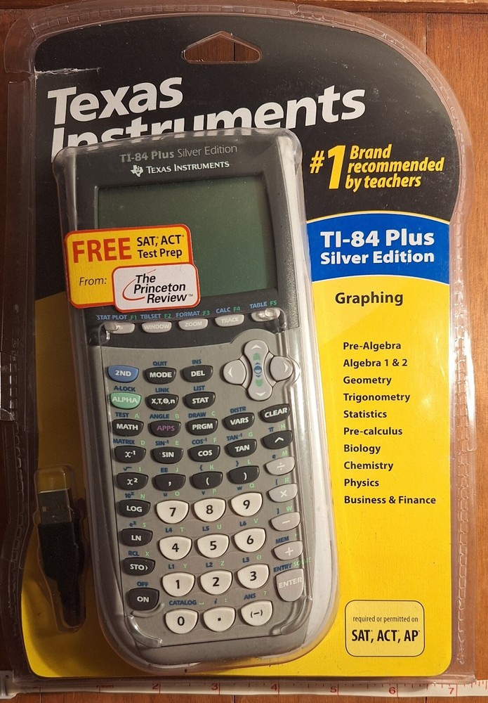 NEW Texas Instruments TI-84 Plus Silver Edition Graphing Calculator
