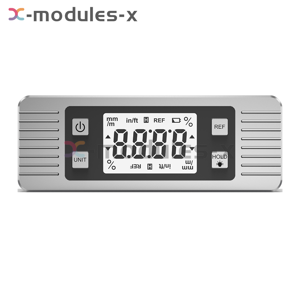 3in1 Protractor Inclinometer Level Ruler 4*90° Digital LCD Display W/ Backlight