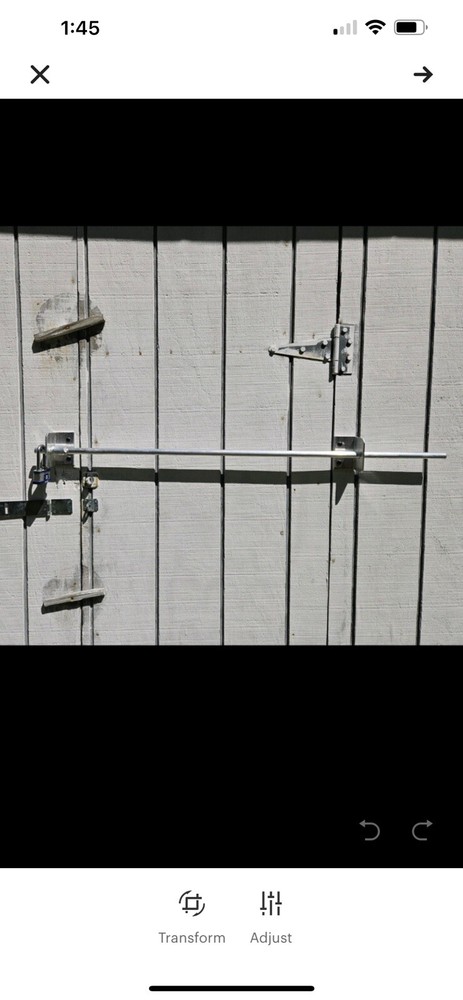 Door Bar Lock Shed Security Barn