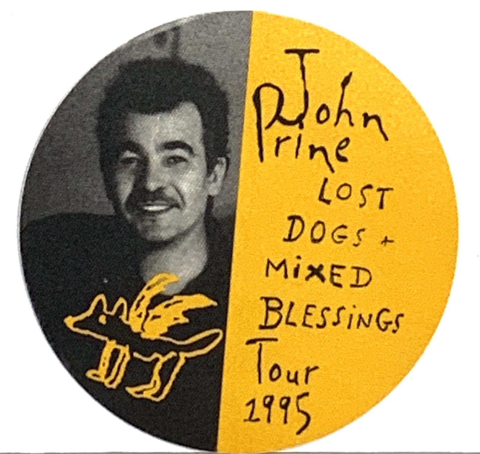 John Prine Lost Dogs - Mixed Blessings Tour 1995 Backstage Pass Otto Unused 70