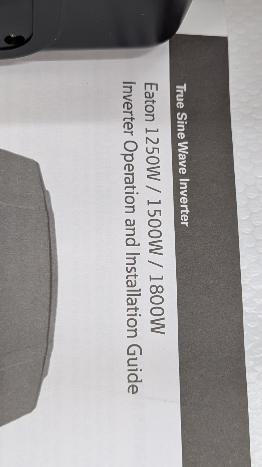 12-110-1800EM Eaton NEW True Sine Power Inverter 1800 Watt W/ Surge Protection