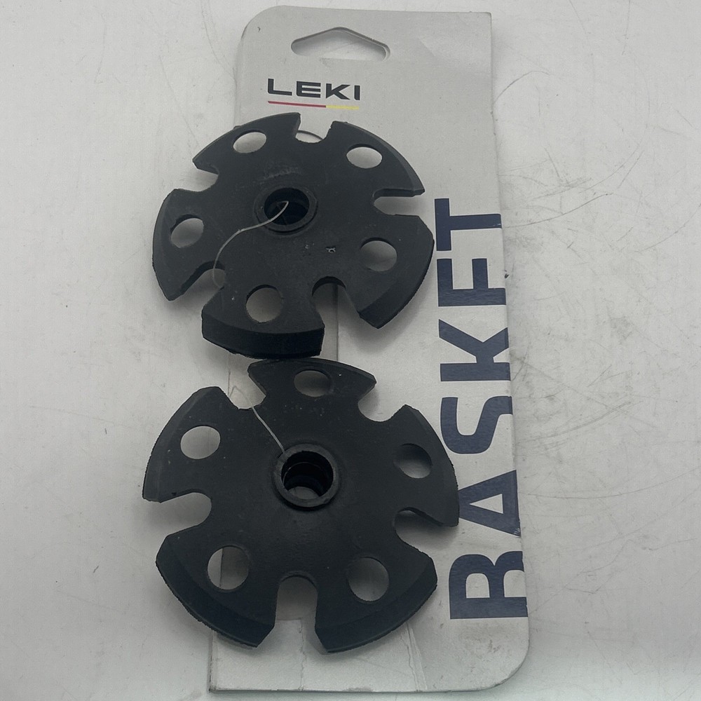 LEKI Baskets 1 Pair Black New