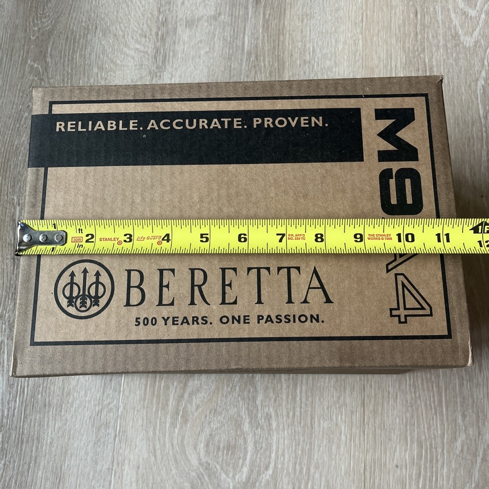 New Beretta M9A4 Empty Cardboard Box Target Practice Collectable