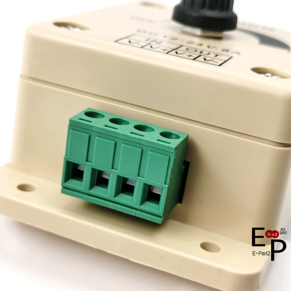 12V-24V 8A Manual Dimmer Switch With Terminals For LED Strip Light Mountable