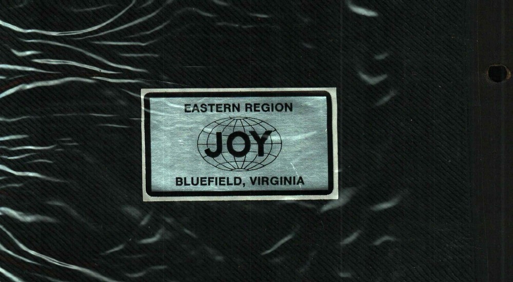 NICE EASTERN REGION JOY COAL MINING STICKER # 497