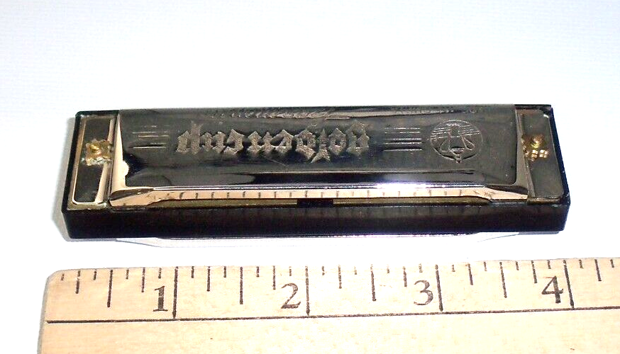 Vintage Golden Cup 10 Hole Harmonica Tested