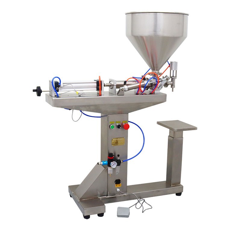 30ml-300ml Pneumatic Paste & Liquid Filling Machine Single Head Floor Type