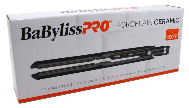 BaBylissPro Porcelain CeramicFlat Iron, 2Inch