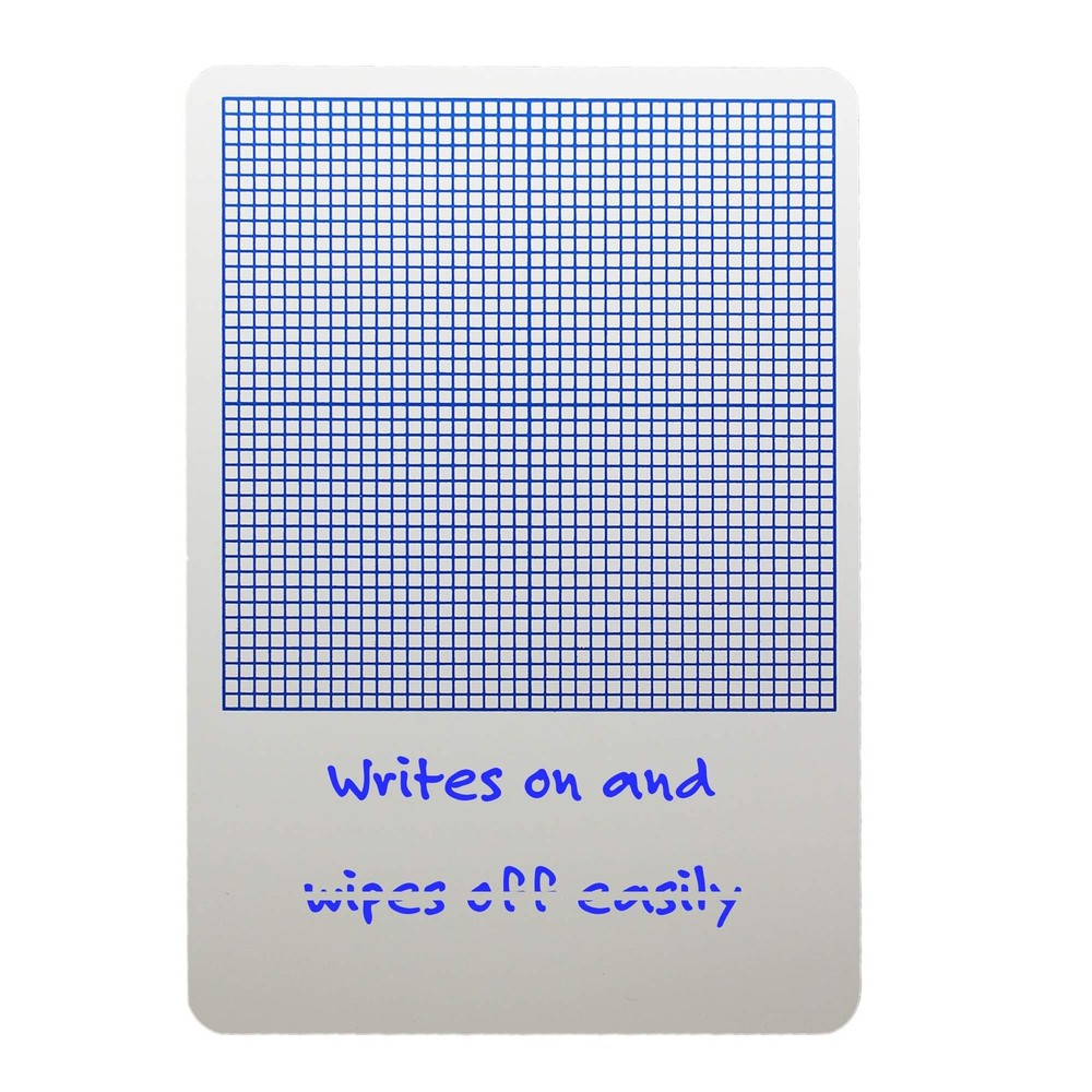 Flipside 1/4" Graph Dry Erase Board, 11" x 16"