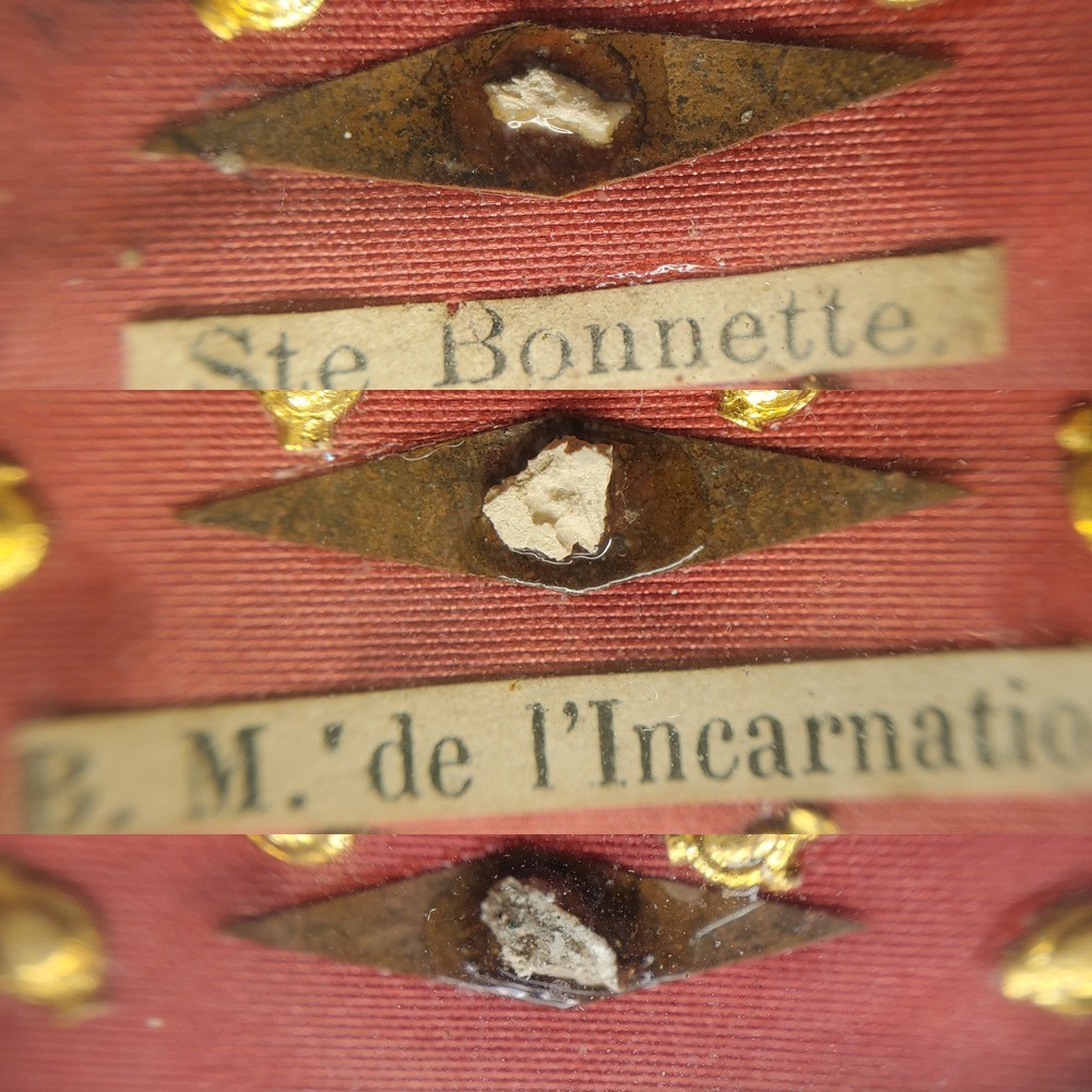 Reliquary / Relic：S. Bonnette，B. Marie of the Incarnation，B. Mary of the Angels