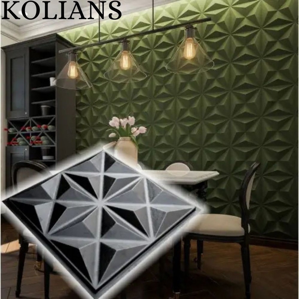Mold For 3D Panel KOLIANS Molds Plaster Wall Art Decor ABS Plastic Form