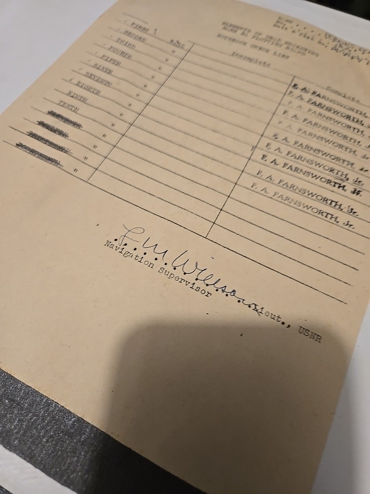 Vintage Air Navigation Notebook
