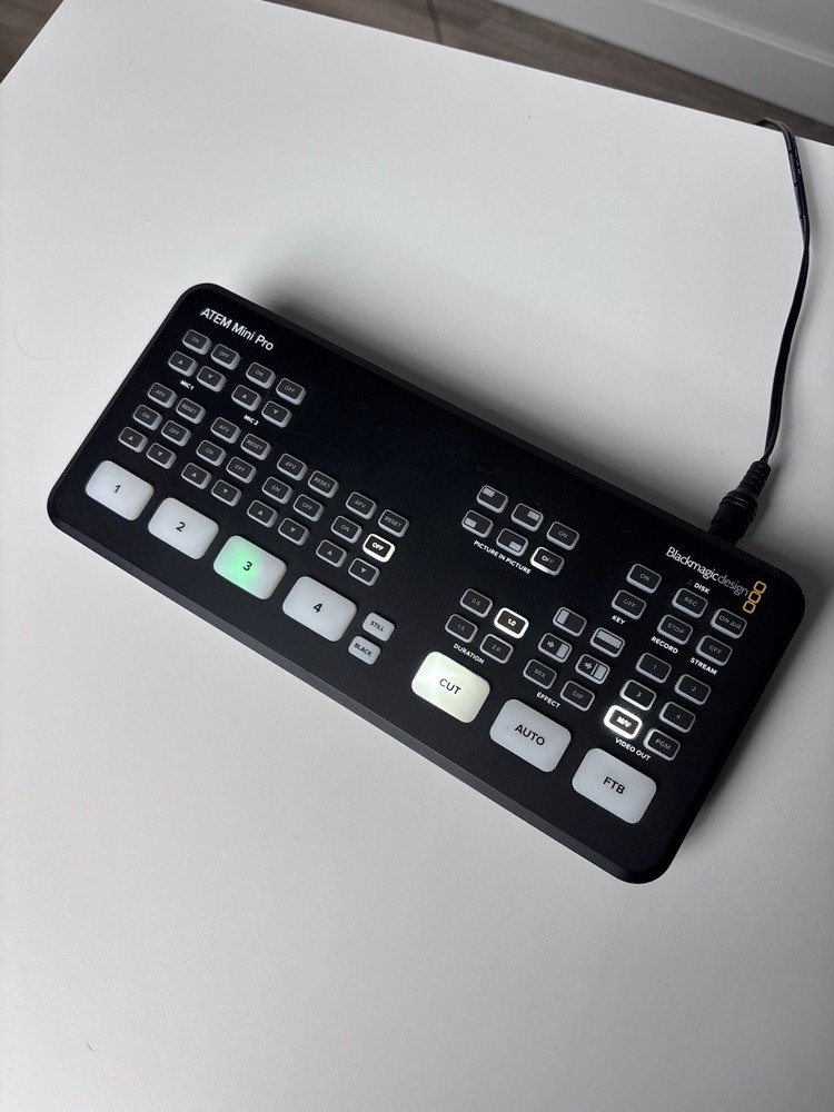 Blackmagic Design ATEM Mini Pro HDMI Live Stream Switcher Power Supply
