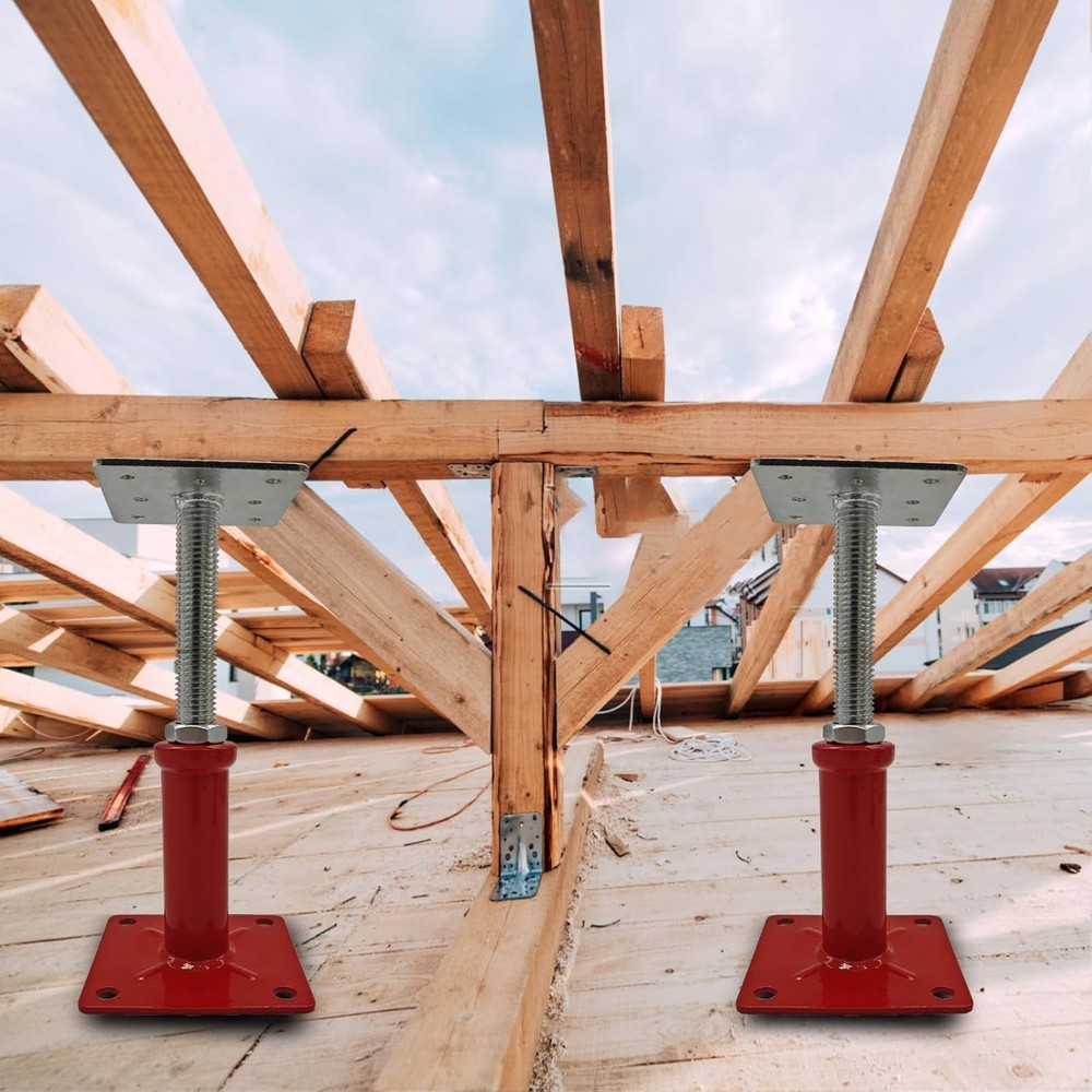 Adjustable Support Beam Jack Post, 5 to 8.5 Inch, 8-Pack for Leveling