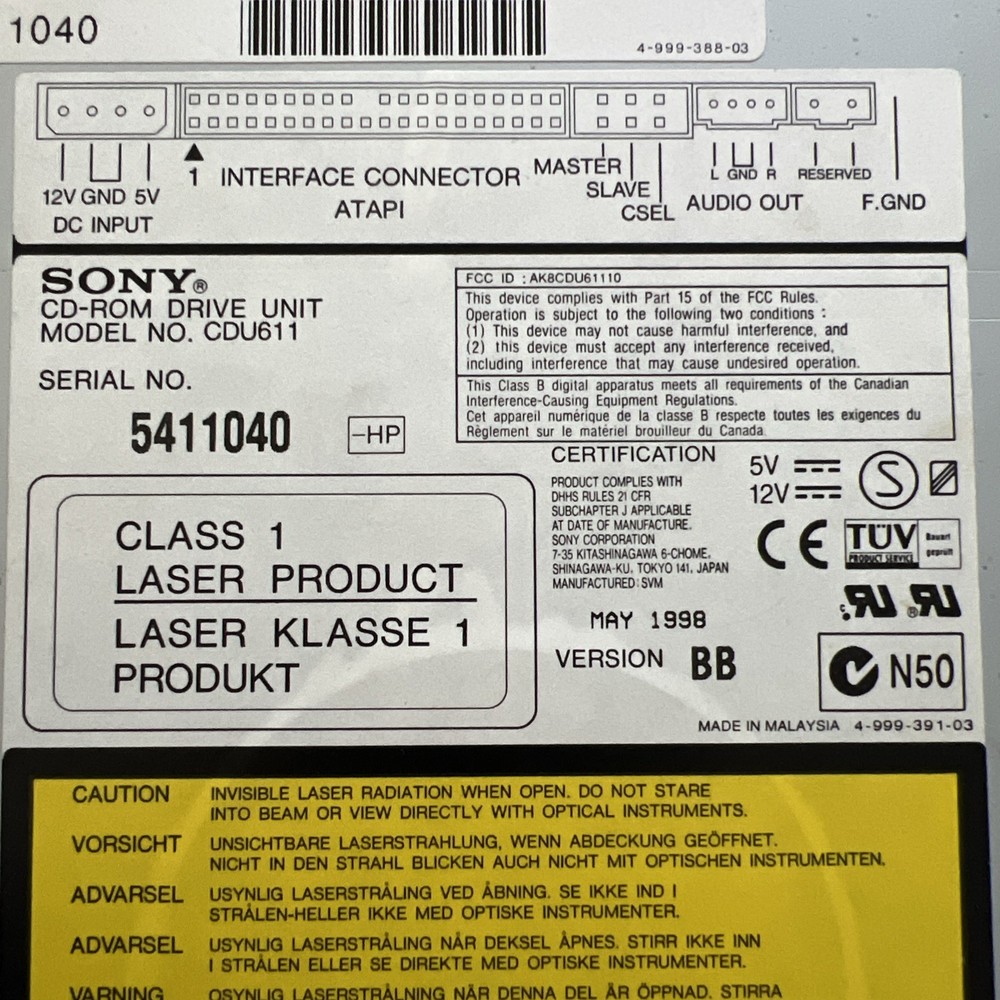 Delta 50X Max Internal CD-Rom Drive cdu611