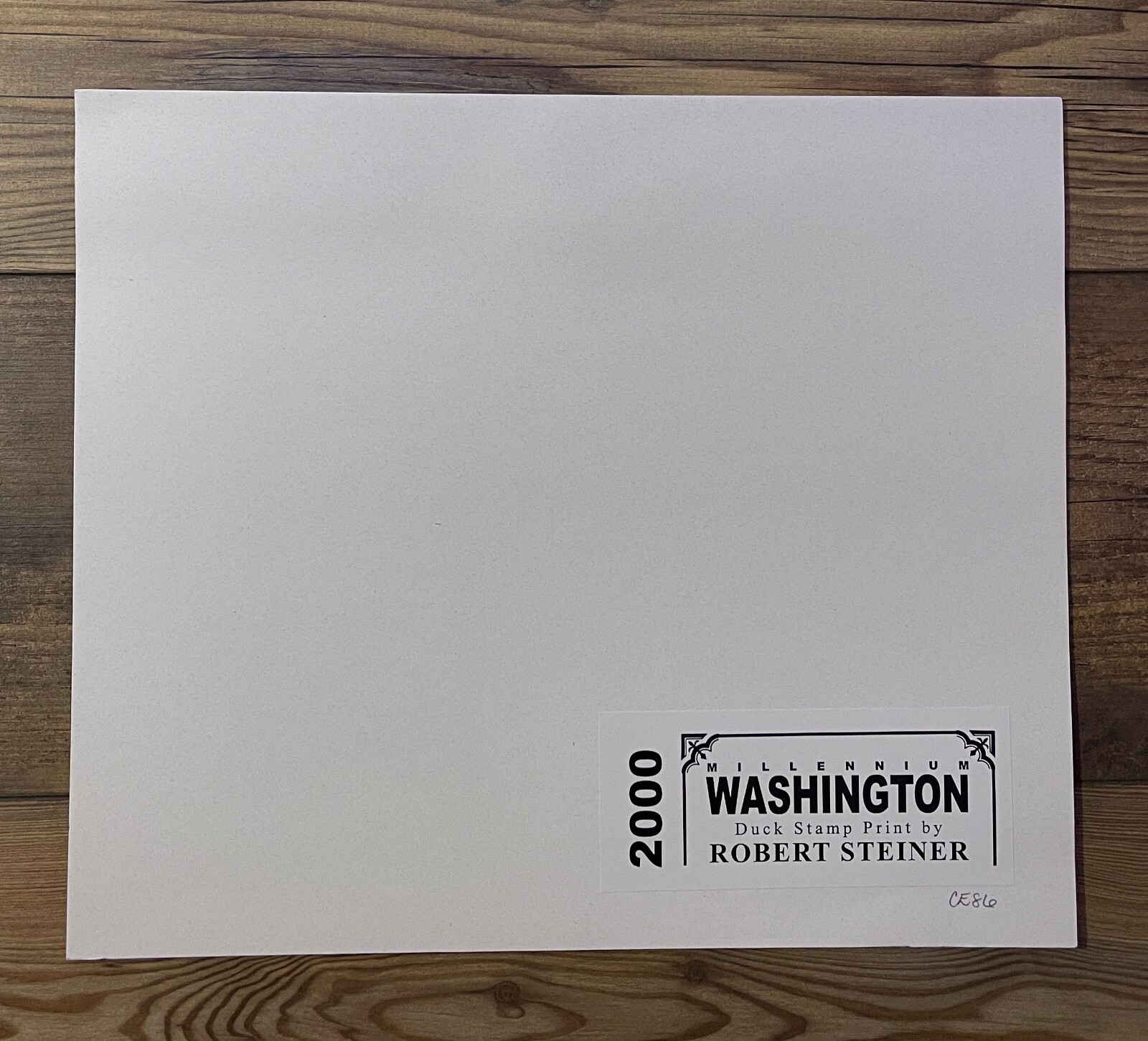 2000 Washington State Duck Stamp Print *ROBERT STEINER* Conservation Ed #86/150