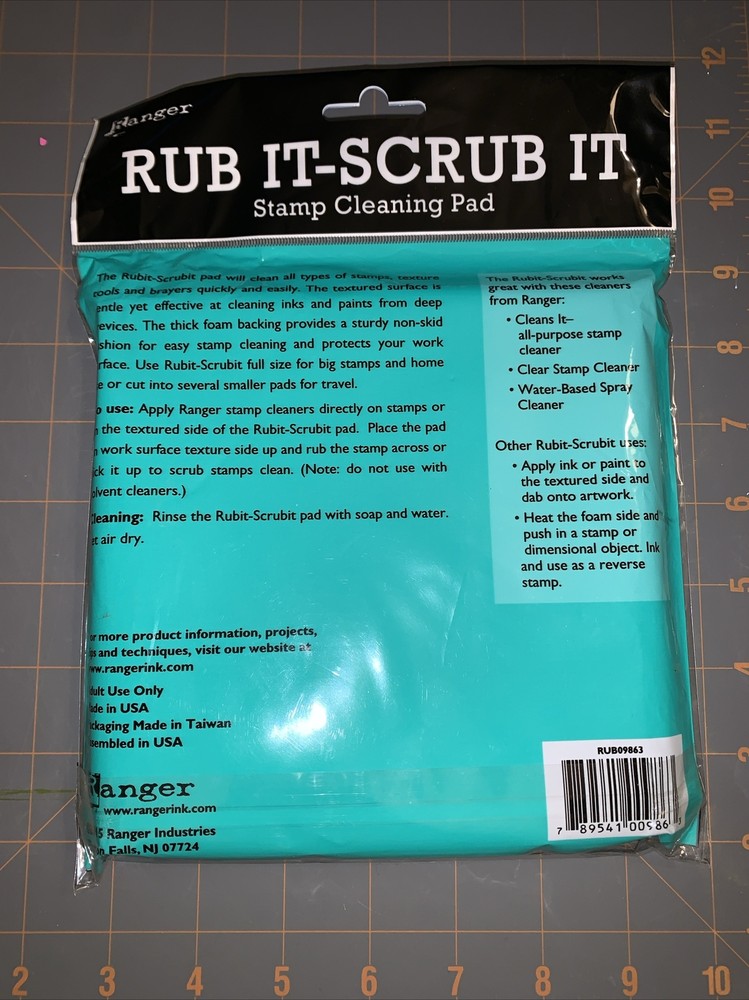 Ranger Inkssentials Rub-It Scrub-It Stamp Cleaning Pad