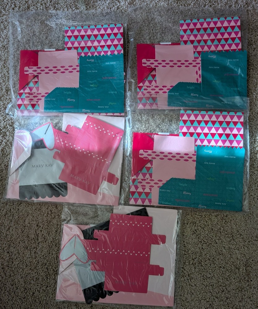 Mary Kay Gift Packaging Boxes: 3 Boxes per Set, 5 Sets, New In Packaging