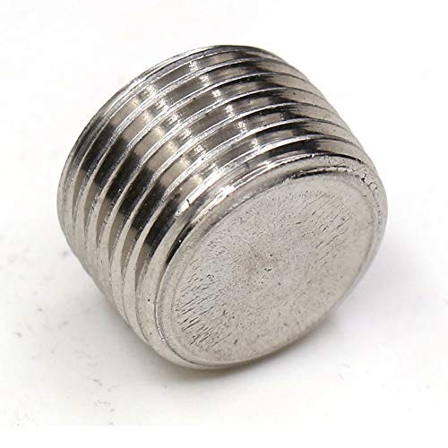Stainless Steel 3/8" NPT Male Thread Pipe Plug Internal Hex Socket Pipe