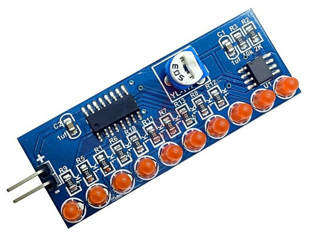 NE555 + CD4017 Light Water Flowing Light LED Fully Assembled Soldered Module