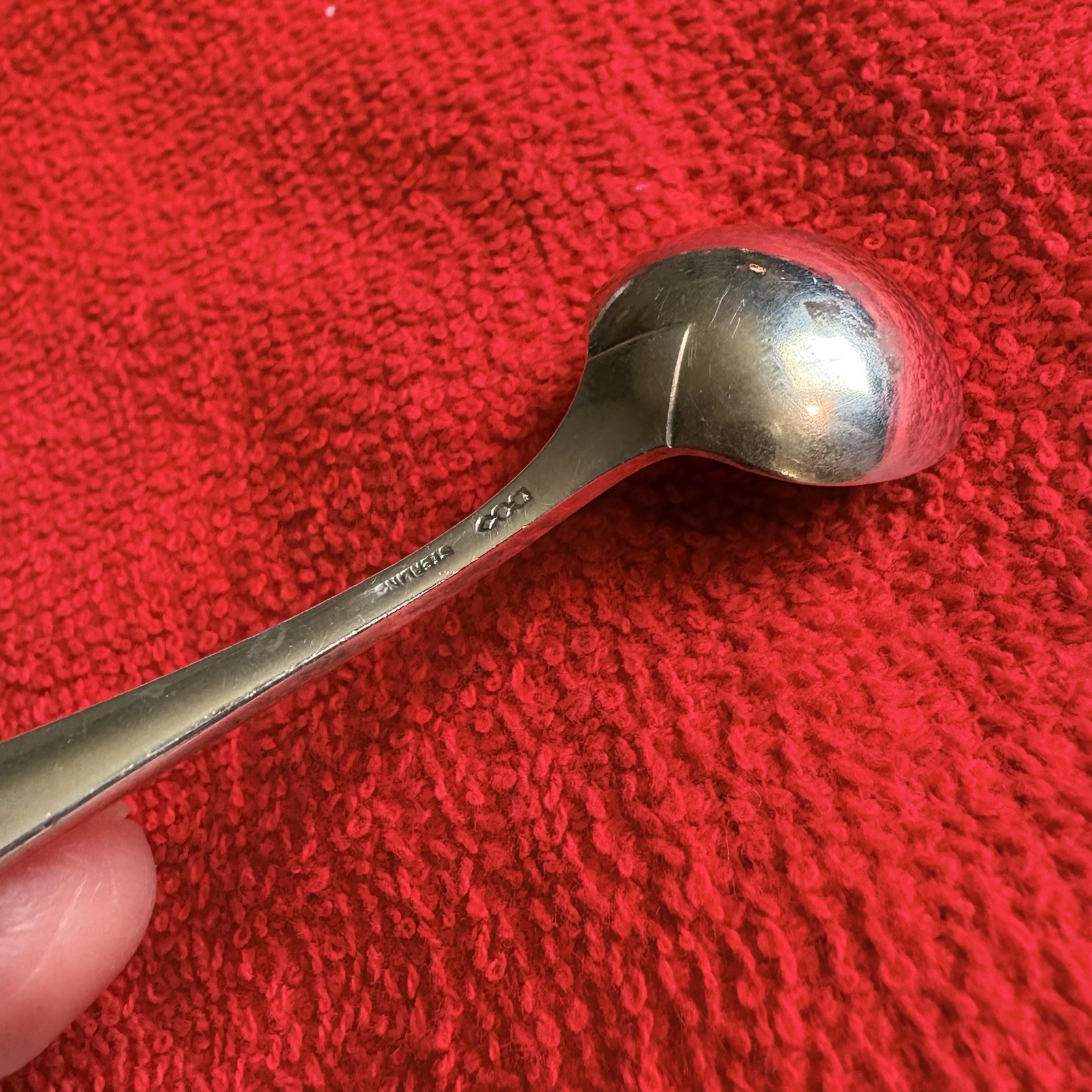 Sterling Silver Master Salt Spoon. Dominick & Haff. ‘Pointed Antique. 3". Nice.