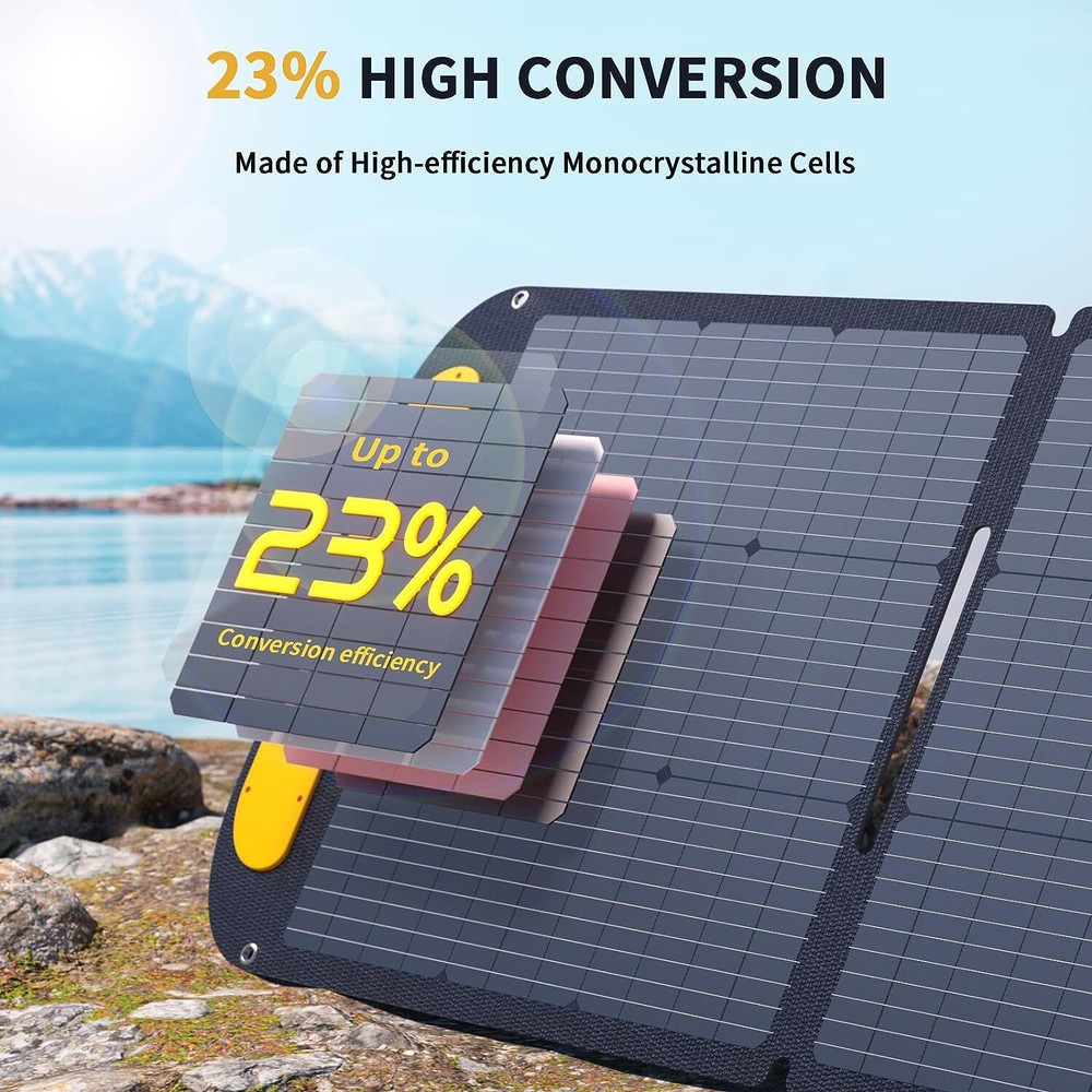 VTOMAN VS220 Portable Solar Panel 220W 19V, 23% Efficiency Foldable Solar Panel