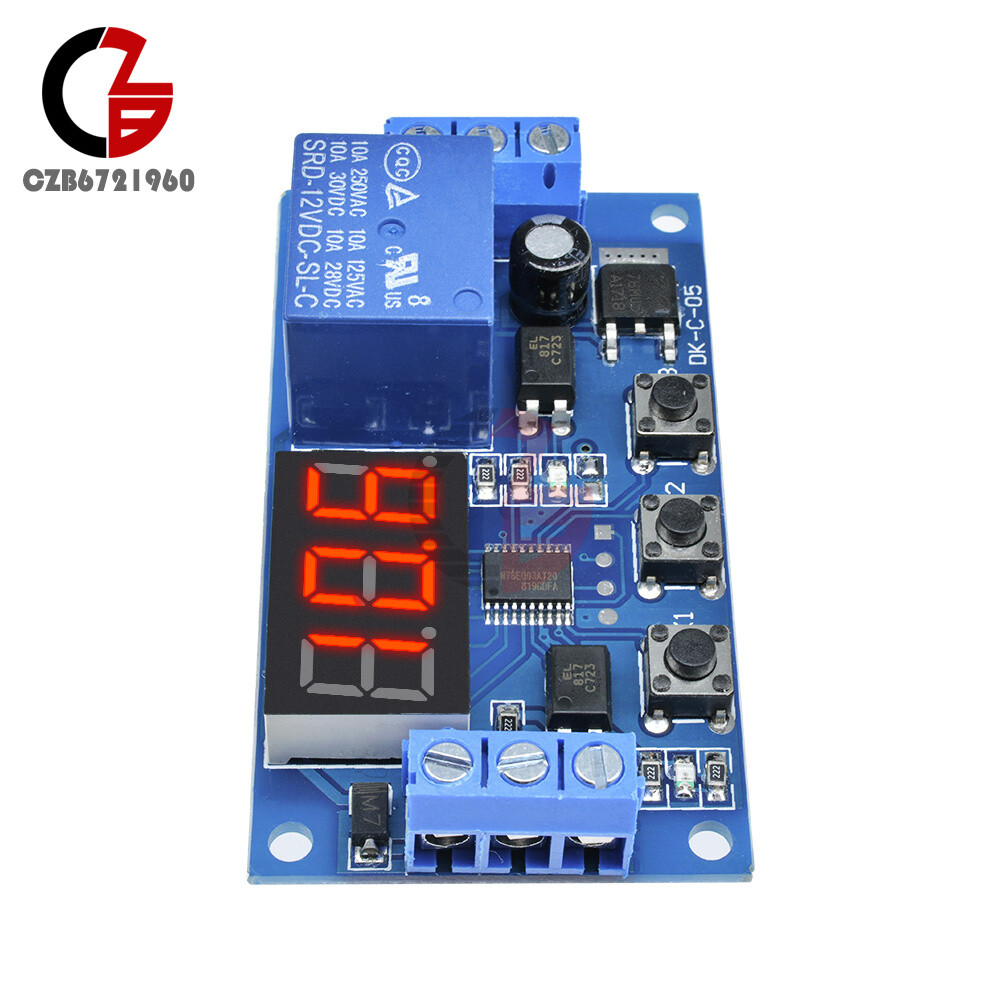 DDC-331 Digital DC12V LED Display Delay Time Timer Relay Module Control Switch