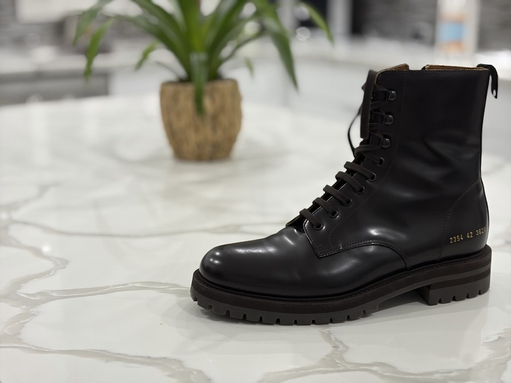 common projects Men’s combat Boot Brown Size 42