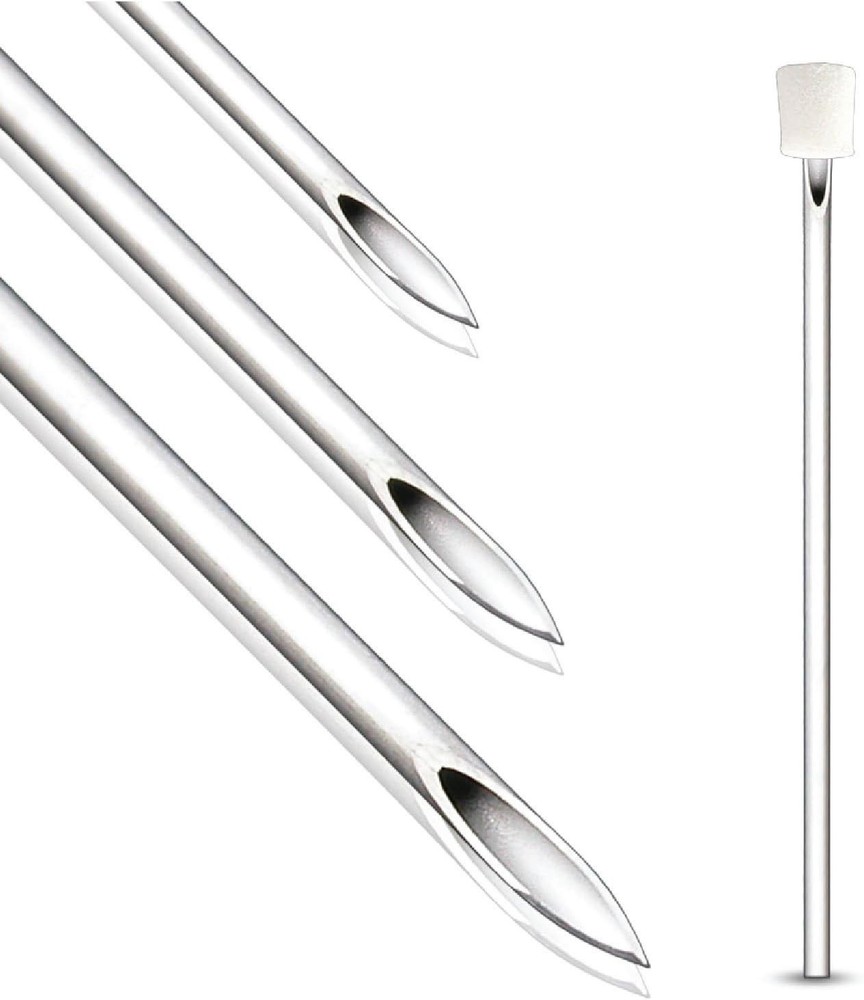 Disposable Piercing Needles 10 Pack 14G 16G Sharp Stainless Steel Precision